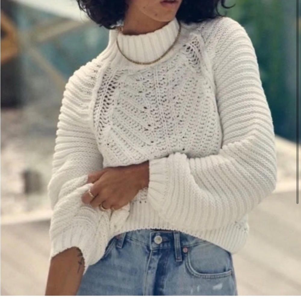 Free people sweetheart chunky knit sweater size XL - Picture 2 of 3